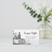 ゴシックA Little Boo赤ちゃんシャワーおむつラッフル エンクロージャーカード (スタンド正面)