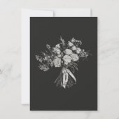 ゴシックArch日付の保結婚存 招待状 (裏面)