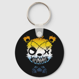 ゴシックAroAceプライド旗色クマ キーホルダー