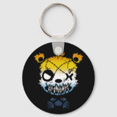 ゴシックAroAceプライド旗色クマ キーホルダー (裏面)