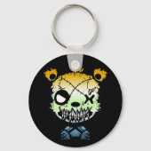 ゴシックAroAceプライド旗色クマ キーホルダー (裏面)