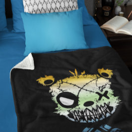 ゴシックAroAceプライド旗色クマ シェルパブランケット