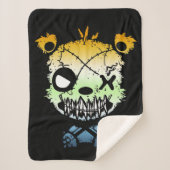 ゴシックAroAceプライド旗色クマ シェルパブランケット (正面)