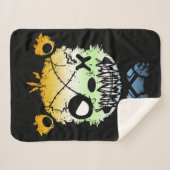 ゴシックAroAceプライド旗色クマ シェルパブランケット (正面(横))