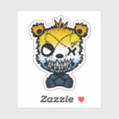 ゴシックAroAceプライド旗色クマ シール (シート)