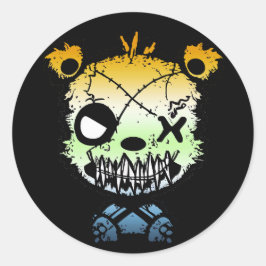 ゴシックAroAceプライド旗色クマ ラウンドシール