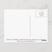 ゴシックChicz Lakshmiポストカード ポストカード (裏面)