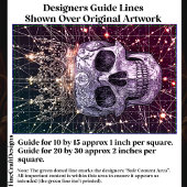ゴシックCyberpunkスカル&金ゴールドクラウンU2Mデコページ 薄葉紙