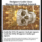 ゴシックCyberpunkスカル&金ゴールドクラウンU2Vデコページ 薄葉紙