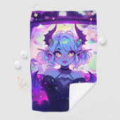 ゴシックCyberpunk Demonファンタジーアニメガール ゴルフタオル (インサイチュ)