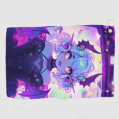 ゴシックCyberpunk Demonファンタジーアニメガール ゴルフタオル (横)