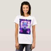 ゴシックCyberpunk Demonファンタジーアニメガール Tシャツ (正面フル)