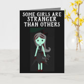 ゴシックEMOガールツイストハローカード カード (黄色い花)