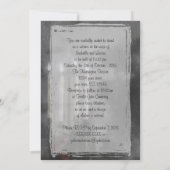 ゴシックGlow Candle Lightバラ結婚セット 招待状 (裏面)