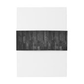 ゴシックHalloweddingスクロールワークB&W ID866 招待状ベリーバンド (裏面例)