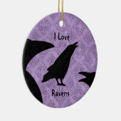 ゴシックI Love Ravens セラミックオーナメント (右)