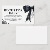 ゴシックLittle Booベビーシャワーベビー エンクロージャーカード (正面/裏面)