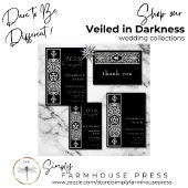 ゴシックPentagram Stat白黒結婚写真 セーブザデート