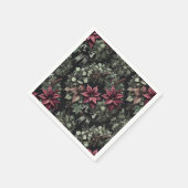ゴシックPoinsettiaリースフェスティバルデクページ紙 スタンダードカクテルナプキン (角)
