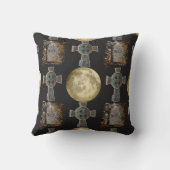 ゴシックR.I.P.ヘッドストーンセルティッククロスフルムーンアート クッション (裏面)