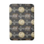 ゴシックR.I.P.ヘッドストーンセルティッククロスフルムーンアート バスマット (正面縦)