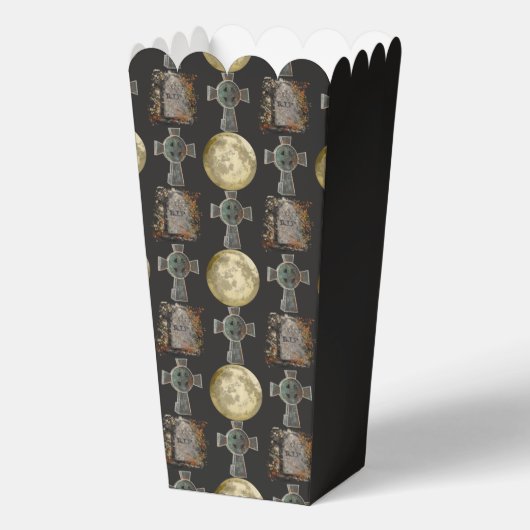 ゴシックR.I.P.ヘッドストーンセルティッククロスフルムーンアート フェイバーボックス (正面)