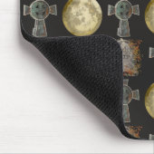 ゴシックR.I.P.ヘッドストーンセルティッククロスフルムーンアート マウスパッド (コーナー)