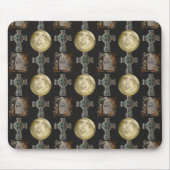 ゴシックR.I.P.ヘッドストーンセルティッククロスフルムーンアート マウスパッド (正面)