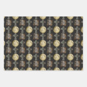 ゴシックR.I.P.ヘッドストーンセルティッククロスフルムーンアート ラッピングペーパーシート (正面2)