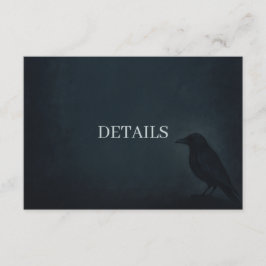 ゴシックRavenの結婚詳細エンクロージャカード エンクロージャーカード