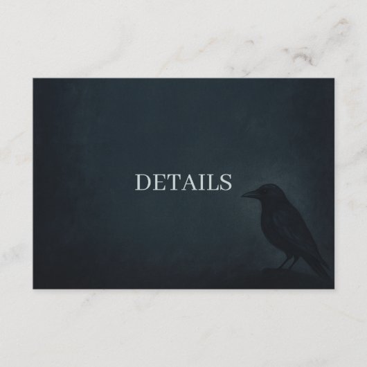 ゴシックRavenの結婚詳細エンクロージャカード エンクロージャーカード (正面)