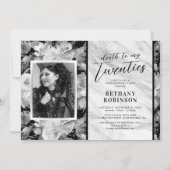 ゴシックRIPの20歳誕生日パーティの招待状 招待状 (正面)