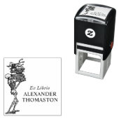 ゴシックSkeleton 運's Books Libraryの名前 セルフインキングスタンプ (インサイチュ)