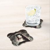 ゴシックSteampunkエンジェル落ちたAIアート ペーパーコースター (インサイチュ)