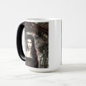 ゴシックSteampunkエンジェル落ちたAIアート モーフィングマグカップ (正面左)