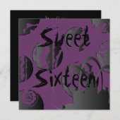 ゴシックSweet sixteen招待状- 招待状 (正面/裏面)