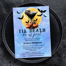 ゴシックTil Death Do Us Part Martiniブライダルシャワー