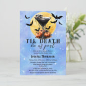 ゴシックTil Death Do Us Part Martiniブライダルシャワー 招待状 (スタンド正面)