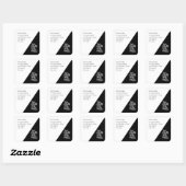 ゴシックTil Death Us Do Part 結婚差出人住所 スクエアシール (シート)