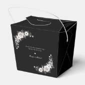 ゴシックTill Death Do Usパーティーブラックフローラ フェイバーボックス (裏面サイド)