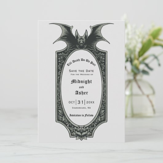 ゴシックTill Death Do Usパートこうもり日付の保存 セーブザデート (スタンド正面)