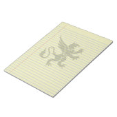 ゴシックTribal Griffinファンタジー法務メモ帳 ノートパッド (アングル)