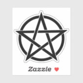 ゴシックWiccaペンタグラムエレガントビニル切り出し シール (シート)