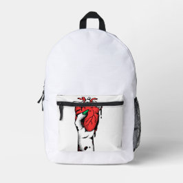 ゴシッグランジクハンド保持ハート財布 プリントバックパック