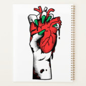 ゴシッグランジク手持ちハートアートワーク プランナー手帳 (裏面)