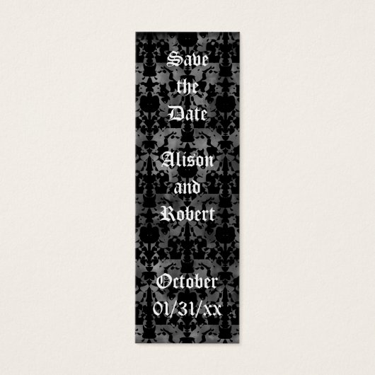 ゴシッグランジク日付ミニブックマーカーを保存 (正面)