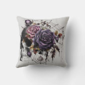 ゴシッシンプルクバラ&スカルハローウィンパーティ クッション (裏面)