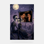 ゴシッパーソナライズされたクのハロウィーン写真 アクリルサイン (正面)