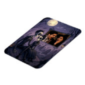 ゴシッパーソナライズされたクのハロウィーン写真 マグネット (左側)