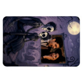 ゴシッパーソナライズされたクのハロウィーン写真 マグネット (横)